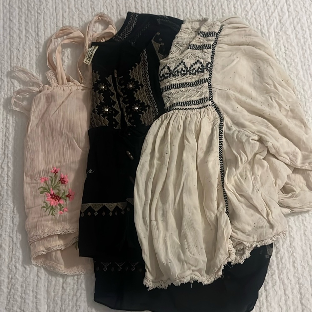 Set of 3 Free People Tops